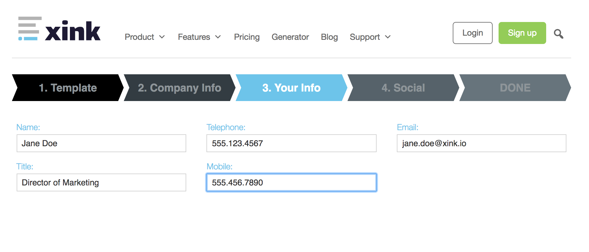 4 simple steps to generate a business email signature xink email signature generator